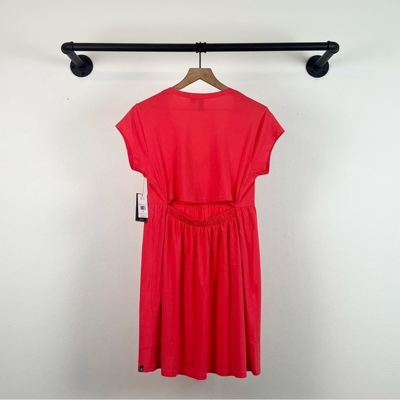 NWT Volcom Nothin But Stone Babydoll Short Sleeve Button Front Mini Dress - Picture 9 of 10